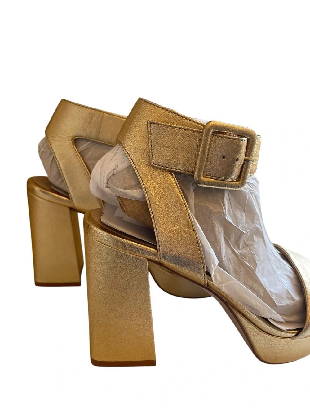 Naturalizer 24/7 Jaselle Heeled Platform Block Heel Dress Sandals Ankle Buckle